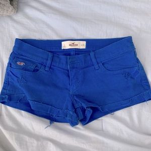 Blue Hollister shirt shorts